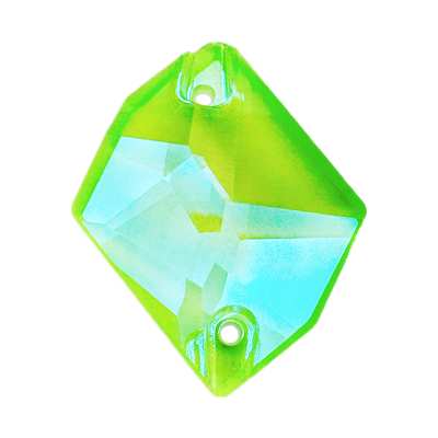 A3265 17 x 13 mm Crystal Electric Green Shimmer - 4 