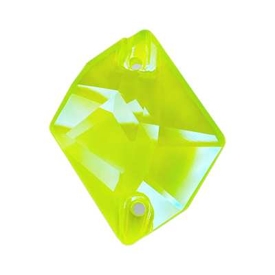 A3265 17 x 13 mm Crystal Electric Yellow Shimmer - 4 