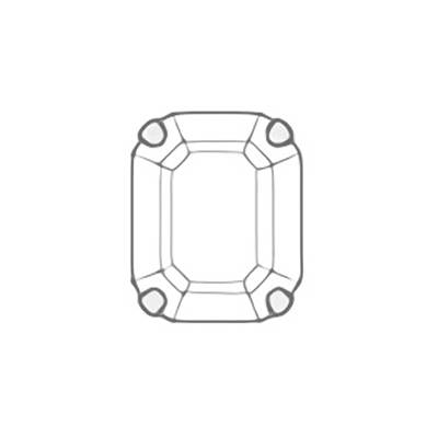 719.37.006 8 x 6 mm Crystal AB / Brass JC - 288 