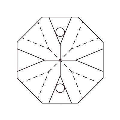 2611 MC Octagon 10 mm Crystal - 3276 