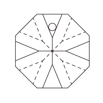 2636 MC Octagon 10 mm Crystal - 3276 