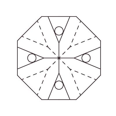 2665 MC Octagon 16 mm Crystal - 1080 