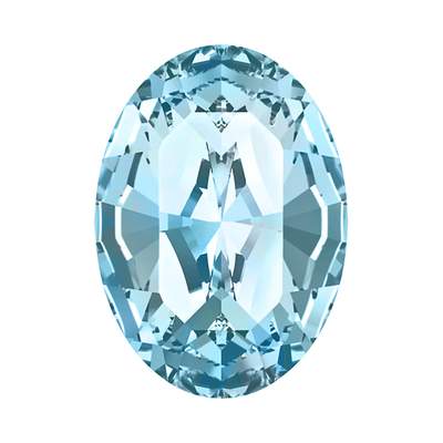 4128 6 x 4 mm Aquamarine F - 12 