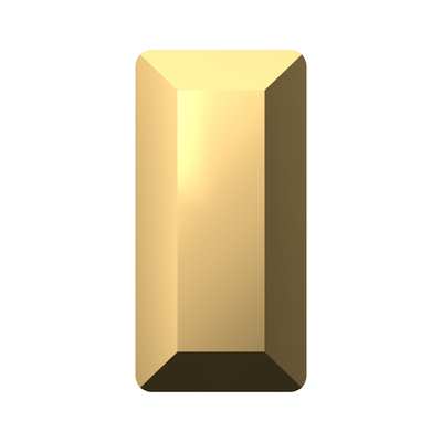 4501 4 x 2 mm Crystal Aurum F - 720 