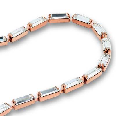 741.33.005 7 x 3 mm Crystal / Rose Gold - 25 