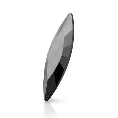 435.14.301 11 x 3 mm Jet Hematite Unfoiled - 144 