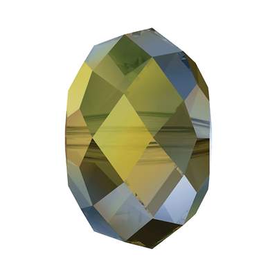 5040 6 mm Crystal Iridescent Green - 12 