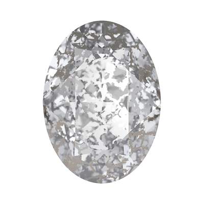 4120 14 x 10 mm Crystal Silver Patina F - 1 