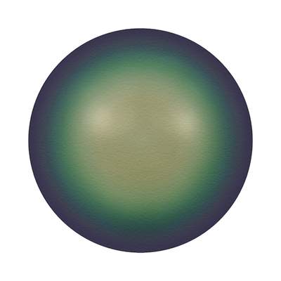 5817 6 mm Crystal Scarabaeus Green Pearl - 250 