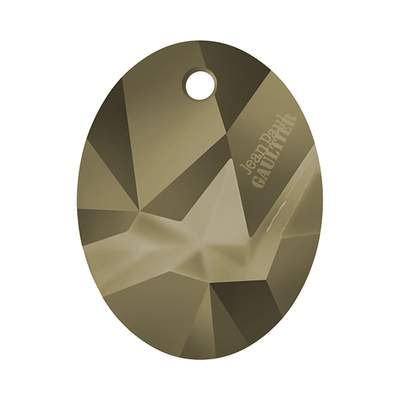 6910 36 mm Crystal Metallic Light Gold T1163 - 9 