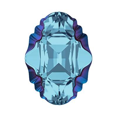 4926 19 x 14 mm Aquamarine Metallic Blue Z F - 24 