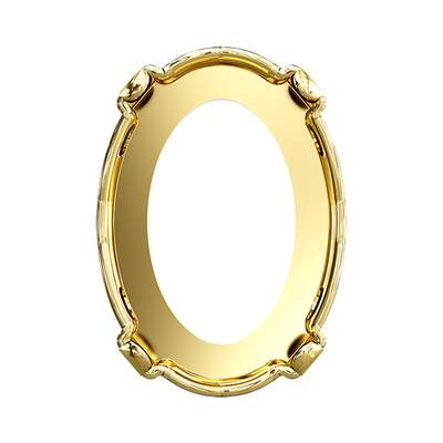 4128/S 14 x 10 mm Gold 3PH2O3 - 144 