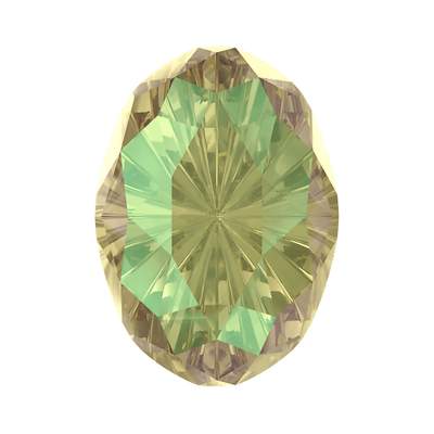 4160 14 x 10 mm Crystal Luminous Green F - 48 