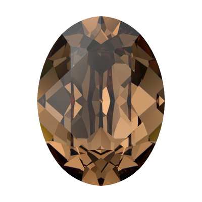 4120 8 x 6 mm Recreated Light Smoked Topaz F - 180 