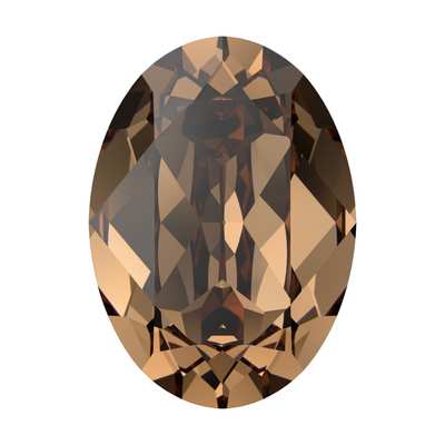 4120 14 x 10 mm Recreated Light Smoked Topaz F - 144 