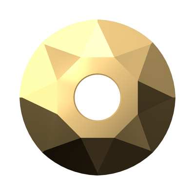3188 3 mm Crystal Aurum F - 1440 