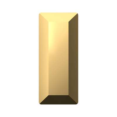 4501 7 x 3 mm Crystal Aurum F - 720 