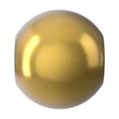 5810 2 mm Crystal Royal Gold Pearl - 1000 