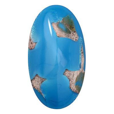 416.12.050 31 x 17 mm 630425 Aqua Blue 11 SILVER - 1 