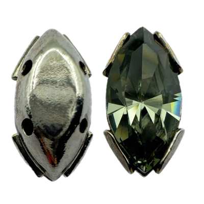 1_13304 10 x 5 mm H2C Gan Metal Black Diamond F - 1 