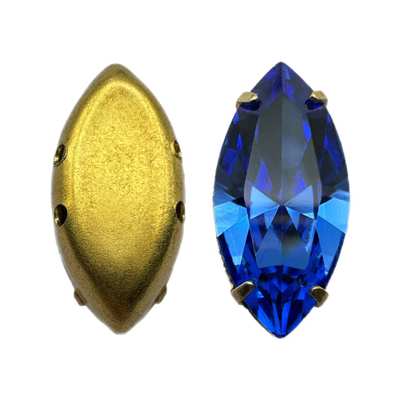 1_13304 15 x 7 mm H2C Base Metal Sapphire F - 1 