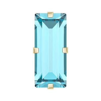 719.39.191 4 x 2 mm Aqua Bohemica / Gold JC - 1440 