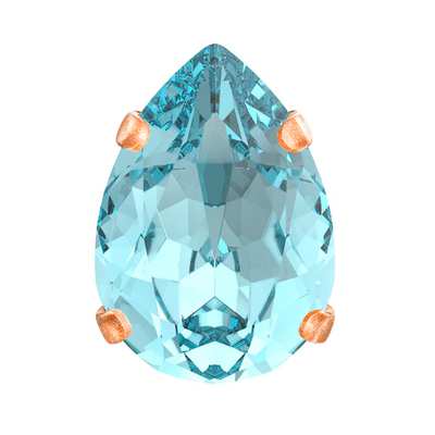 719.35.004 6 x 4 mm Aqua Bohemica / Brass JC - 144 