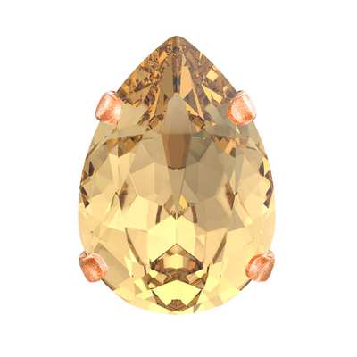 719.35.004 6 x 4 mm Light Colorado Topaz / Brass JC - 144 