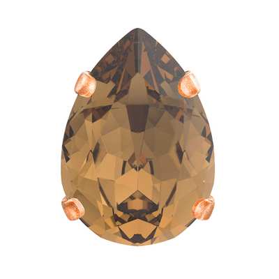 719.37.014 14 x 10 mm Smoked Topaz / Brass JC - 144 