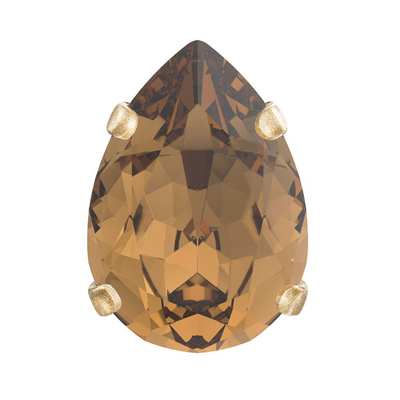 719.37.414 14 x 10 mm Smoked Topaz / Gold SC - 144 