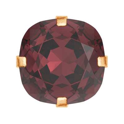 719.39.010 10 x 10 mm Burgundy / Brass JC - 144 