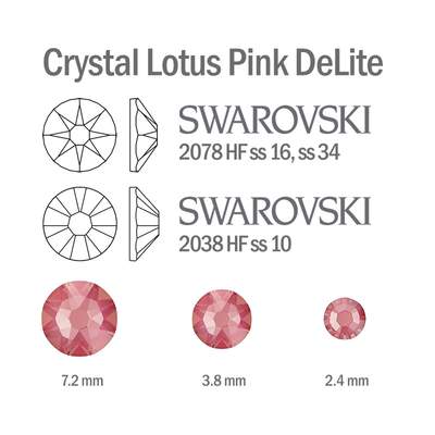   mini-Hotfix Crystal Lotus Pink Delite 30