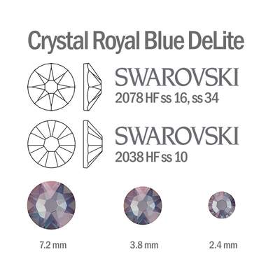   mini-Hotfix Crystal Royal Blue Delite 30
