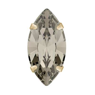 719.39.036 6 x 3 mm Black Diamond / Gold SC - 720 