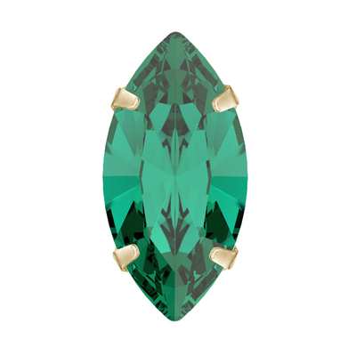 719.39.036 6 x 3 mm Emerald / Gold SC - 720 