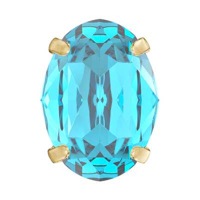 719.36.106 8 x 6 mm Aqua Bohemica / Brass JC - 144 