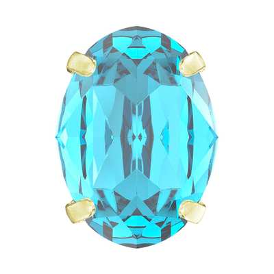 719.36.406 8 x 6 mm Aqua Bohemica / Gold SC - 144 