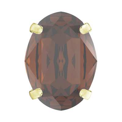 719.36.406 8 x 6 mm Smoked Topaz / Gold SC - 144 