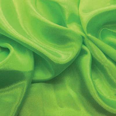 - Satin Chiffon Fluorescent Green - 10 