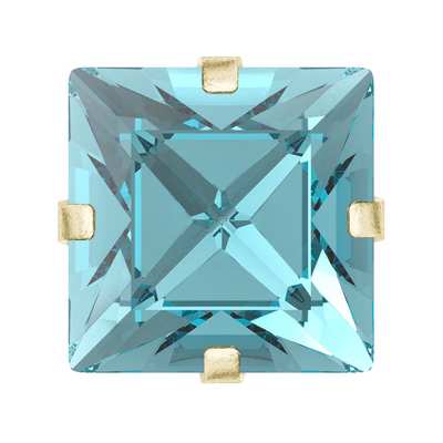 719.39.042 6 x 6 mm Aqua Bohemica / Gold SC - 288 