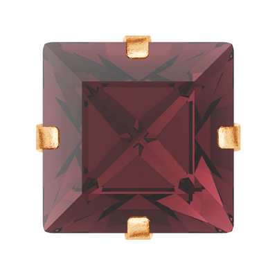 719.39.142 6 x 6 mm Burgundy / Brass JC - 288 