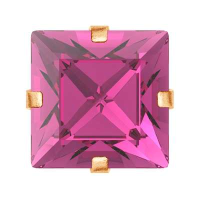 719.39.142 6 x 6 mm Fuchsia / Brass JC - 288 