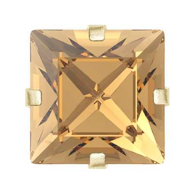 719.39.042 6 x 6 mm Light Colorado Topaz / Gold SC - 288 